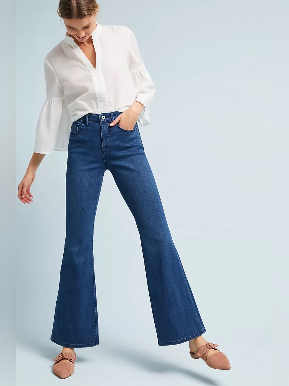 Pilcro High-Rise Flare Jeans